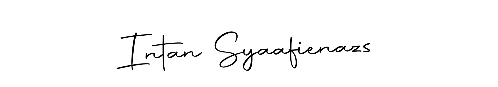 Design your own signature with our free online signature maker. With this signature software, you can create a handwritten (Autography-DOLnW) signature for name Intan Syaafienazs. Intan Syaafienazs signature style 10 images and pictures png