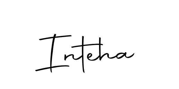 if you are searching for the best signature style for your name Inteha. so please give up your signature search. here we have designed multiple signature styles  using Autography-DOLnW. Inteha signature style 10 images and pictures png