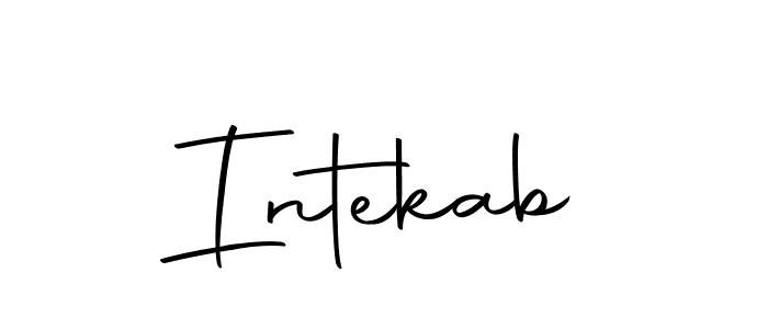 How to Draw Intekab signature style? Autography-DOLnW is a latest design signature styles for name Intekab. Intekab signature style 10 images and pictures png