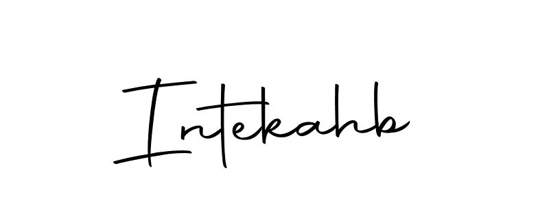 Make a beautiful signature design for name Intekahb. With this signature (Autography-DOLnW) style, you can create a handwritten signature for free. Intekahb signature style 10 images and pictures png