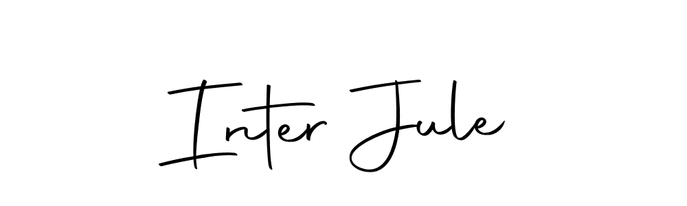 Autography-DOLnW is a professional signature style that is perfect for those who want to add a touch of class to their signature. It is also a great choice for those who want to make their signature more unique. Get Inter Jule name to fancy signature for free. Inter Jule signature style 10 images and pictures png