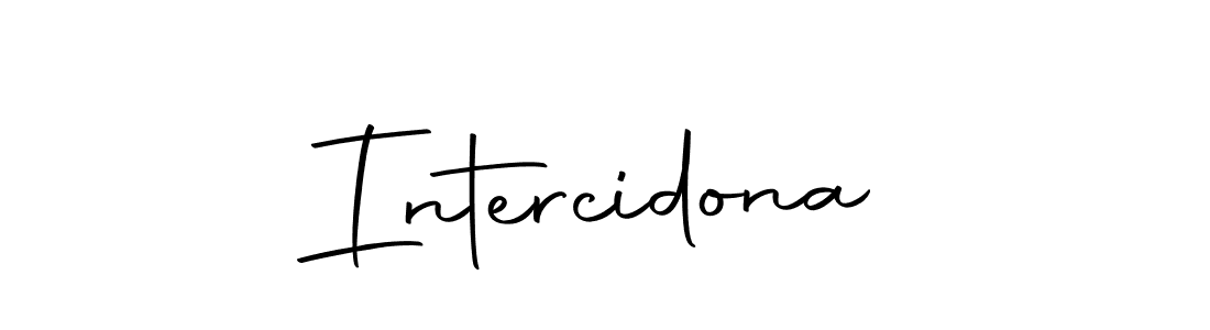 Use a signature maker to create a handwritten signature online. With this signature software, you can design (Autography-DOLnW) your own signature for name Intercidona. Intercidona signature style 10 images and pictures png