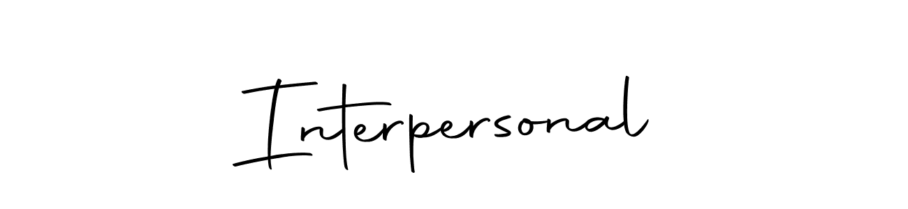 Make a beautiful signature design for name Interpersonal. With this signature (Autography-DOLnW) style, you can create a handwritten signature for free. Interpersonal signature style 10 images and pictures png