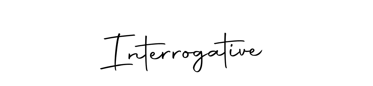 Make a beautiful signature design for name Interrogative. With this signature (Autography-DOLnW) style, you can create a handwritten signature for free. Interrogative signature style 10 images and pictures png