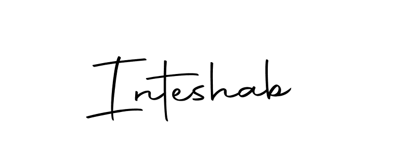 Create a beautiful signature design for name Inteshab. With this signature (Autography-DOLnW) fonts, you can make a handwritten signature for free. Inteshab signature style 10 images and pictures png