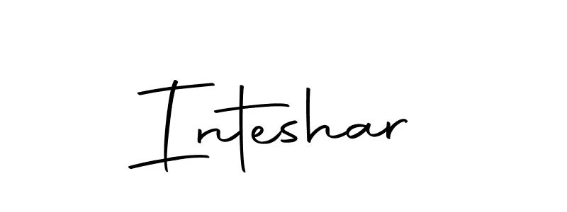 Design your own signature with our free online signature maker. With this signature software, you can create a handwritten (Autography-DOLnW) signature for name Inteshar. Inteshar signature style 10 images and pictures png