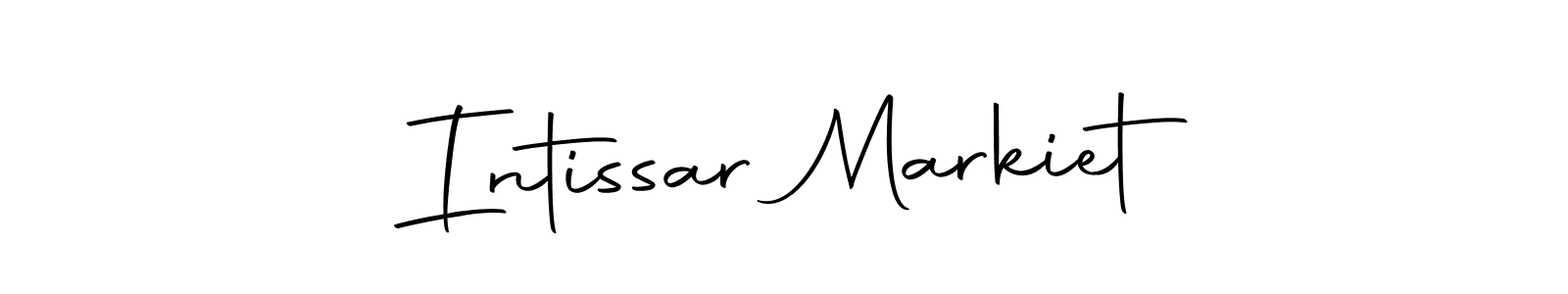 Make a beautiful signature design for name Intissar Markiet. With this signature (Autography-DOLnW) style, you can create a handwritten signature for free. Intissar Markiet signature style 10 images and pictures png