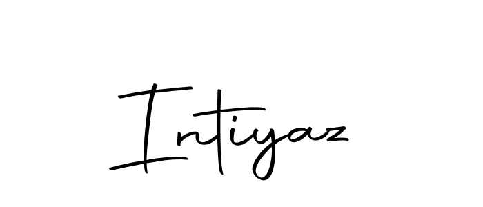 Create a beautiful signature design for name Intiyaz. With this signature (Autography-DOLnW) fonts, you can make a handwritten signature for free. Intiyaz signature style 10 images and pictures png