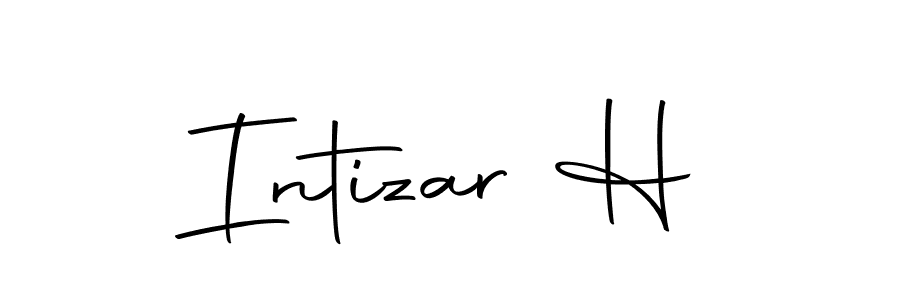 The best way (Autography-DOLnW) to make a short signature is to pick only two or three words in your name. The name Intizar H include a total of six letters. For converting this name. Intizar H signature style 10 images and pictures png
