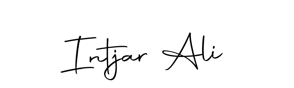 Design your own signature with our free online signature maker. With this signature software, you can create a handwritten (Autography-DOLnW) signature for name Intjar Ali. Intjar Ali signature style 10 images and pictures png