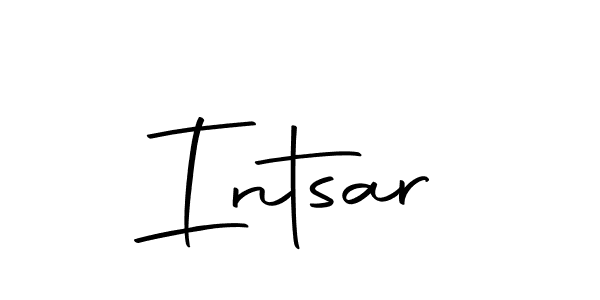 Make a beautiful signature design for name Intsar. With this signature (Autography-DOLnW) style, you can create a handwritten signature for free. Intsar signature style 10 images and pictures png