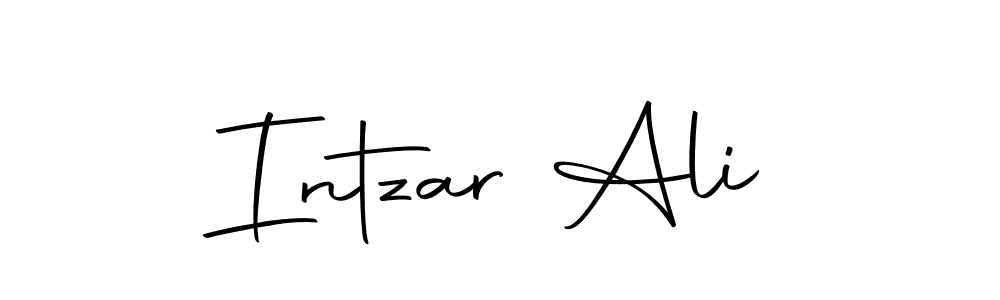 You should practise on your own different ways (Autography-DOLnW) to write your name (Intzar Ali) in signature. don't let someone else do it for you. Intzar Ali signature style 10 images and pictures png