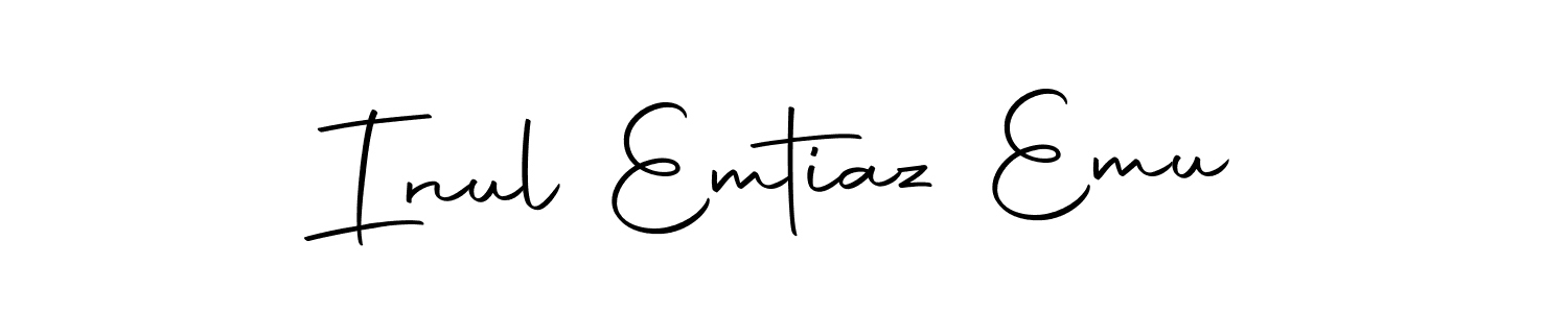 Create a beautiful signature design for name Inul Emtiaz Emu. With this signature (Autography-DOLnW) fonts, you can make a handwritten signature for free. Inul Emtiaz Emu signature style 10 images and pictures png