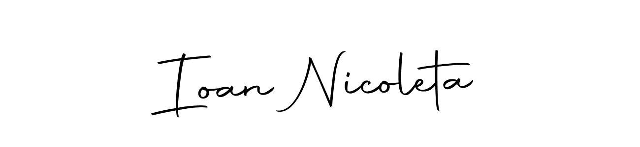 Make a short Ioan Nicoleta signature style. Manage your documents anywhere anytime using Autography-DOLnW. Create and add eSignatures, submit forms, share and send files easily. Ioan Nicoleta signature style 10 images and pictures png