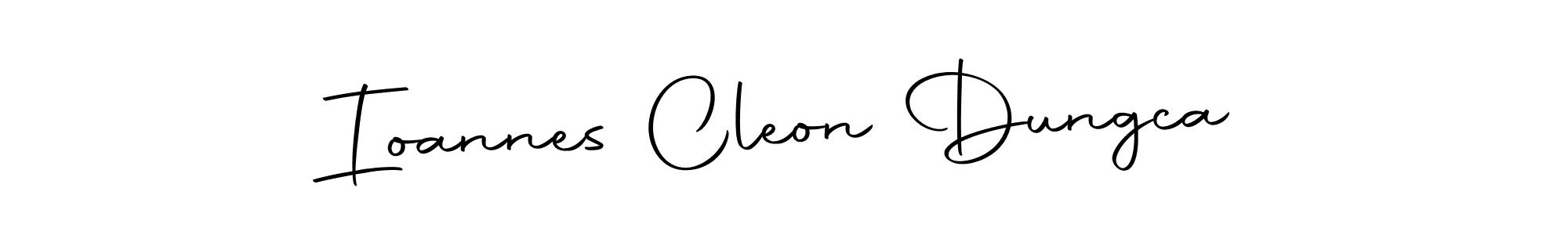 The best way (Autography-DOLnW) to make a short signature is to pick only two or three words in your name. The name Ioannes Cleon Dungca include a total of six letters. For converting this name. Ioannes Cleon Dungca signature style 10 images and pictures png