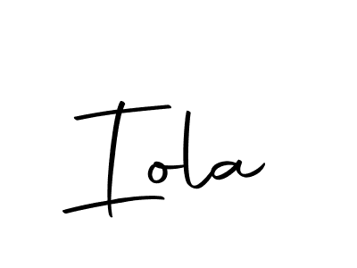Use a signature maker to create a handwritten signature online. With this signature software, you can design (Autography-DOLnW) your own signature for name Iola. Iola signature style 10 images and pictures png