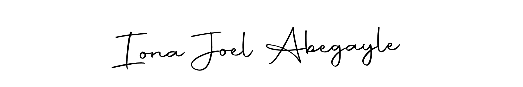 The best way (Autography-DOLnW) to make a short signature is to pick only two or three words in your name. The name Iona Joel Abegayle include a total of six letters. For converting this name. Iona Joel Abegayle signature style 10 images and pictures png