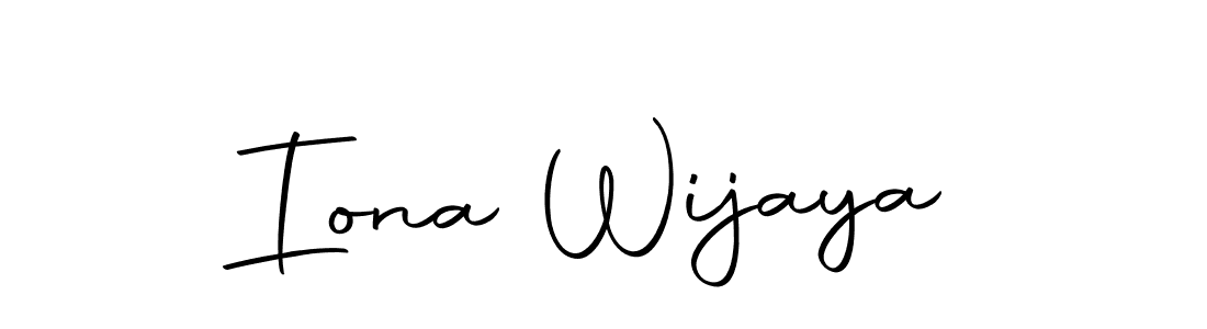 Make a beautiful signature design for name Iona Wijaya. Use this online signature maker to create a handwritten signature for free. Iona Wijaya signature style 10 images and pictures png