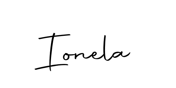 Make a beautiful signature design for name Ionela. With this signature (Autography-DOLnW) style, you can create a handwritten signature for free. Ionela signature style 10 images and pictures png