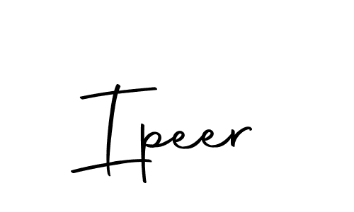 How to make Ipeer signature? Autography-DOLnW is a professional autograph style. Create handwritten signature for Ipeer name. Ipeer signature style 10 images and pictures png