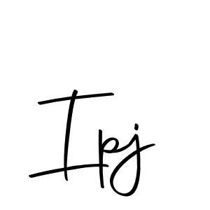 Ipj stylish signature style. Best Handwritten Sign (Autography-DOLnW) for my name. Handwritten Signature Collection Ideas for my name Ipj. Ipj signature style 10 images and pictures png