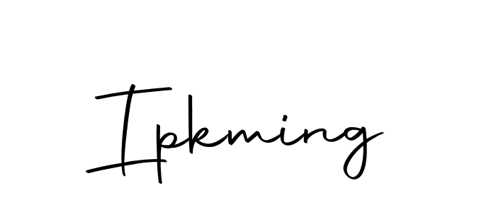 Similarly Autography-DOLnW is the best handwritten signature design. Signature creator online .You can use it as an online autograph creator for name Ipkming. Ipkming signature style 10 images and pictures png