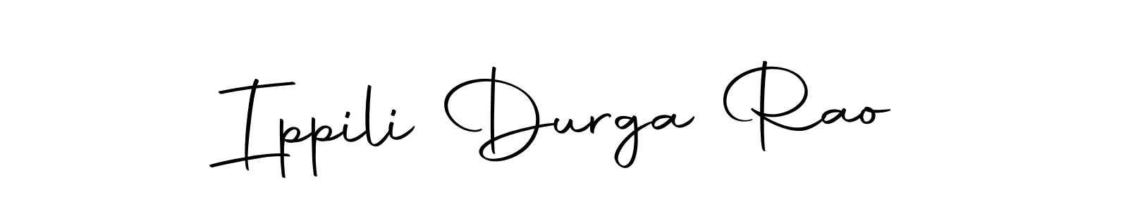 Create a beautiful signature design for name Ippili Durga Rao. With this signature (Autography-DOLnW) fonts, you can make a handwritten signature for free. Ippili Durga Rao signature style 10 images and pictures png