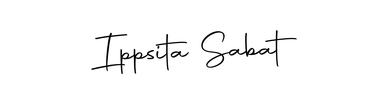 Make a beautiful signature design for name Ippsita Sabat. Use this online signature maker to create a handwritten signature for free. Ippsita Sabat signature style 10 images and pictures png