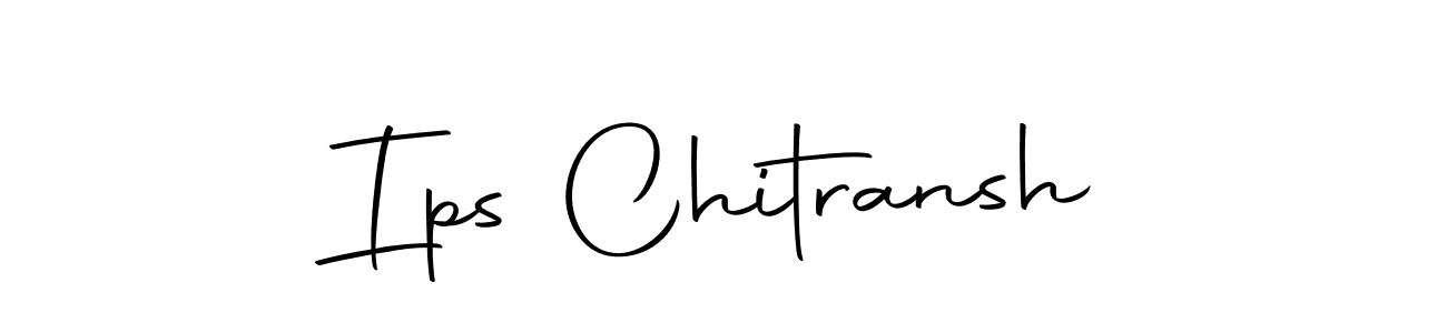 Design your own signature with our free online signature maker. With this signature software, you can create a handwritten (Autography-DOLnW) signature for name Ips Chitransh. Ips Chitransh signature style 10 images and pictures png