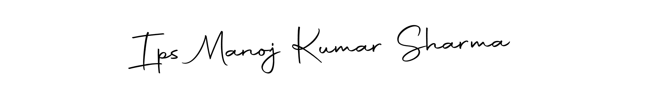 Also we have Ips Manoj Kumar Sharma name is the best signature style. Create professional handwritten signature collection using Autography-DOLnW autograph style. Ips Manoj Kumar Sharma signature style 10 images and pictures png