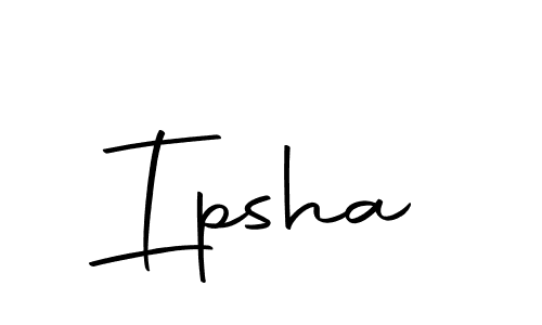 Create a beautiful signature design for name Ipsha. With this signature (Autography-DOLnW) fonts, you can make a handwritten signature for free. Ipsha signature style 10 images and pictures png