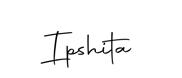 Design your own signature with our free online signature maker. With this signature software, you can create a handwritten (Autography-DOLnW) signature for name Ipshita. Ipshita signature style 10 images and pictures png