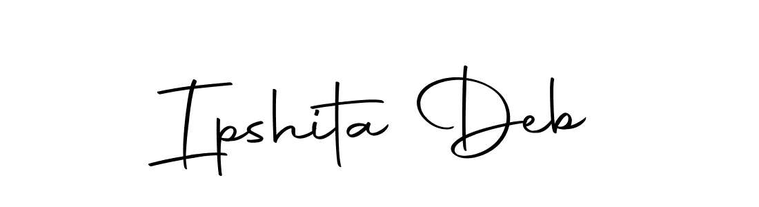 Create a beautiful signature design for name Ipshita Deb. With this signature (Autography-DOLnW) fonts, you can make a handwritten signature for free. Ipshita Deb signature style 10 images and pictures png