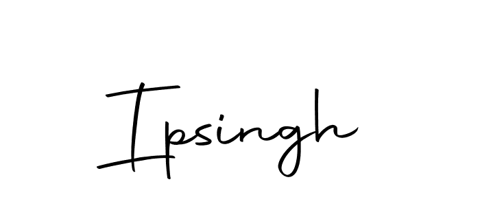 Make a beautiful signature design for name Ipsingh. With this signature (Autography-DOLnW) style, you can create a handwritten signature for free. Ipsingh signature style 10 images and pictures png
