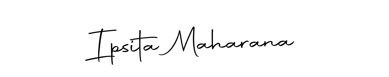 How to make Ipsita Maharana name signature. Use Autography-DOLnW style for creating short signs online. This is the latest handwritten sign. Ipsita Maharana signature style 10 images and pictures png