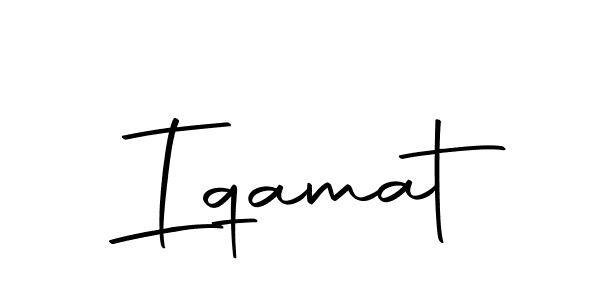 Make a beautiful signature design for name Iqamat. With this signature (Autography-DOLnW) style, you can create a handwritten signature for free. Iqamat signature style 10 images and pictures png