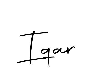 Use a signature maker to create a handwritten signature online. With this signature software, you can design (Autography-DOLnW) your own signature for name Iqar. Iqar signature style 10 images and pictures png