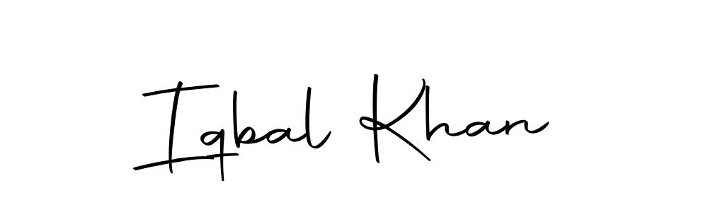 Create a beautiful signature design for name Iqbal Khan. With this signature (Autography-DOLnW) fonts, you can make a handwritten signature for free. Iqbal Khan signature style 10 images and pictures png
