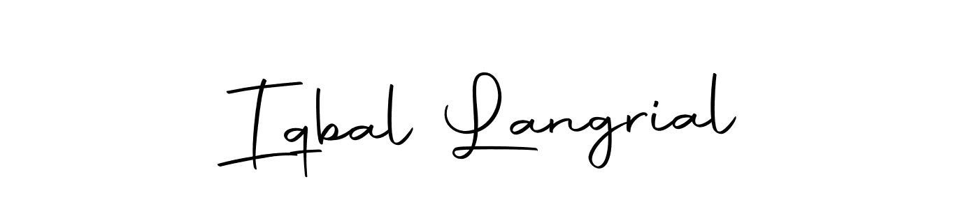 This is the best signature style for the Iqbal Langrial name. Also you like these signature font (Autography-DOLnW). Mix name signature. Iqbal Langrial signature style 10 images and pictures png