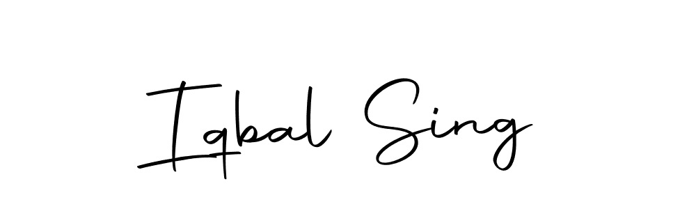 Design your own signature with our free online signature maker. With this signature software, you can create a handwritten (Autography-DOLnW) signature for name Iqbal Sing. Iqbal Sing signature style 10 images and pictures png