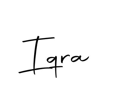 Design your own signature with our free online signature maker. With this signature software, you can create a handwritten (Autography-DOLnW) signature for name Iqra. Iqra signature style 10 images and pictures png