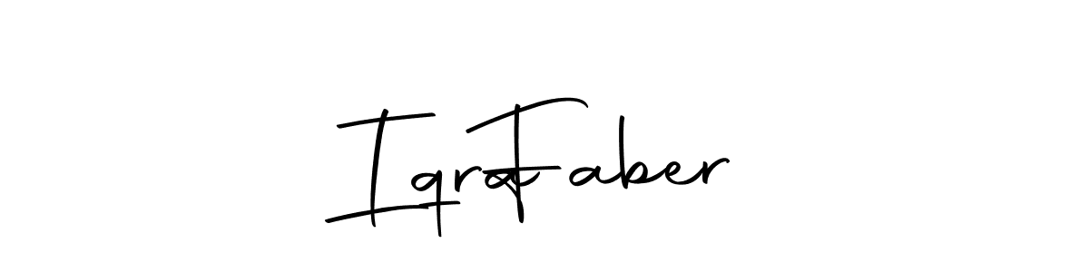 Here are the top 10 professional signature styles for the name Iqra   Faber. These are the best autograph styles you can use for your name. Iqra   Faber signature style 10 images and pictures png