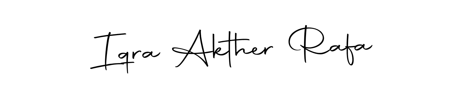 Design your own signature with our free online signature maker. With this signature software, you can create a handwritten (Autography-DOLnW) signature for name Iqra Akther Rafa. Iqra Akther Rafa signature style 10 images and pictures png