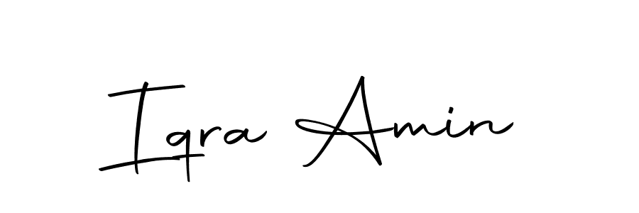 Design your own signature with our free online signature maker. With this signature software, you can create a handwritten (Autography-DOLnW) signature for name Iqra Amin. Iqra Amin signature style 10 images and pictures png