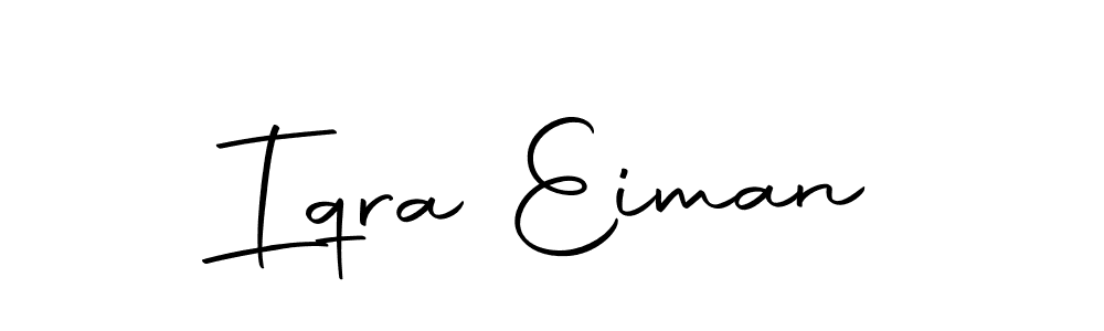 Create a beautiful signature design for name Iqra Eiman. With this signature (Autography-DOLnW) fonts, you can make a handwritten signature for free. Iqra Eiman signature style 10 images and pictures png