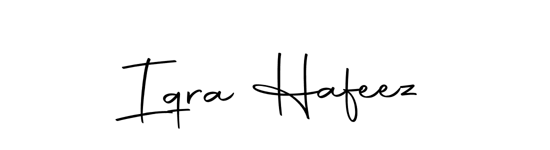 Design your own signature with our free online signature maker. With this signature software, you can create a handwritten (Autography-DOLnW) signature for name Iqra Hafeez. Iqra Hafeez signature style 10 images and pictures png