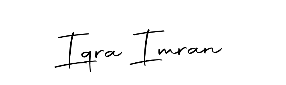 Make a beautiful signature design for name Iqra Imran. With this signature (Autography-DOLnW) style, you can create a handwritten signature for free. Iqra Imran signature style 10 images and pictures png