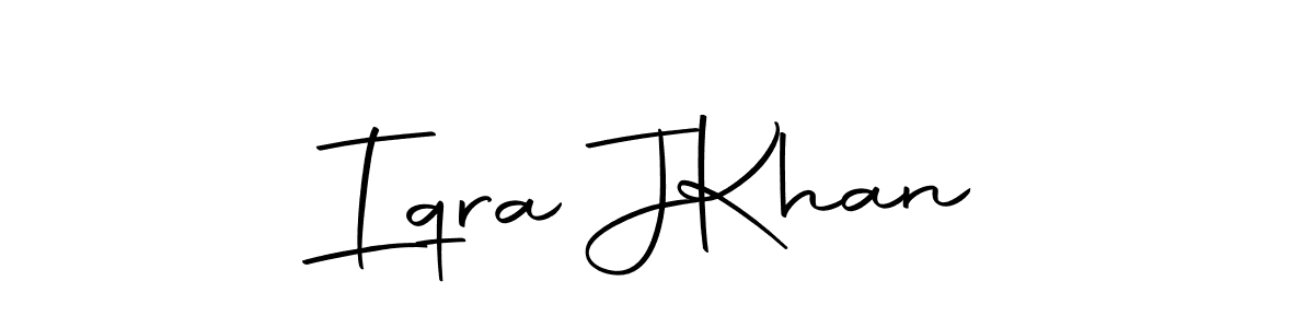 You should practise on your own different ways (Autography-DOLnW) to write your name (Iqra J  Khan) in signature. don't let someone else do it for you. Iqra J  Khan signature style 10 images and pictures png