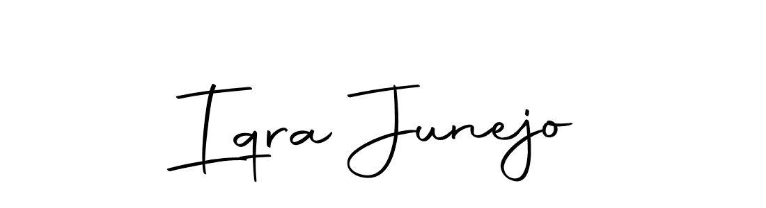 You can use this online signature creator to create a handwritten signature for the name Iqra Junejo. This is the best online autograph maker. Iqra Junejo signature style 10 images and pictures png