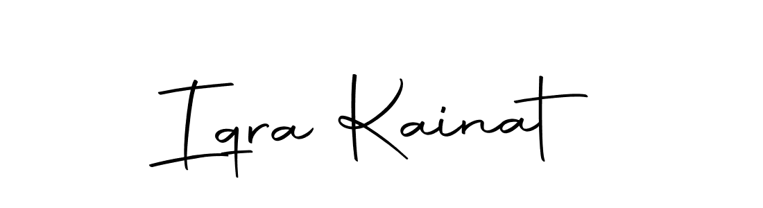 Design your own signature with our free online signature maker. With this signature software, you can create a handwritten (Autography-DOLnW) signature for name Iqra Kainat. Iqra Kainat signature style 10 images and pictures png